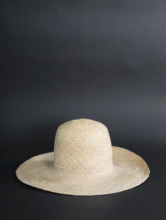 Vintage 70s straw harvest hat | Happy Cappers nat… - image 1