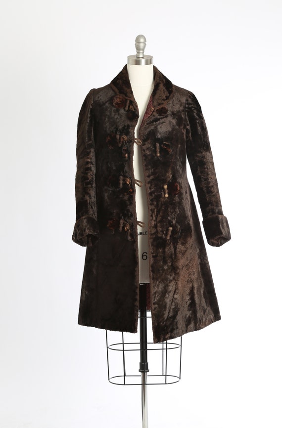 Antique Vintage Edwardian fur coat | 1900s mouton… - image 2