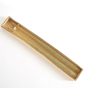 Vintage Lucite gold glitter taper candles candlesticks