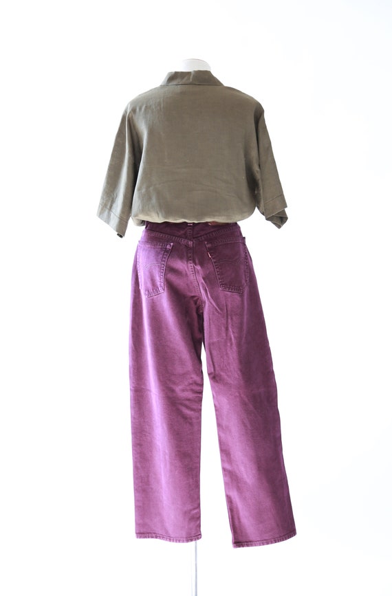 Purple Levis | Vintage 554 purple Levis straight … - image 9