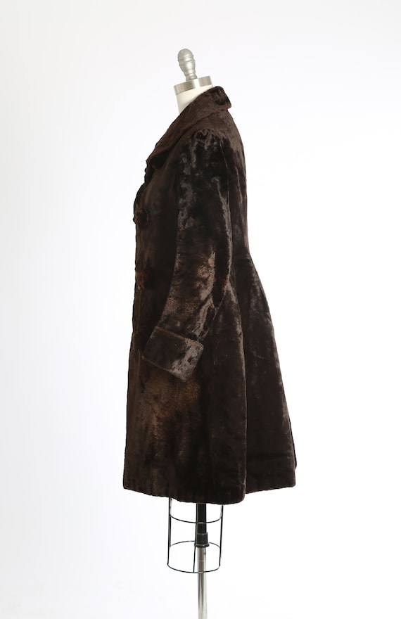 Antique Vintage Edwardian fur coat | 1900s mouton… - image 6