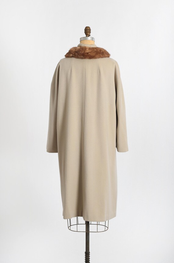 レディース Vintage.90s Beige BrownFur WoolCoat