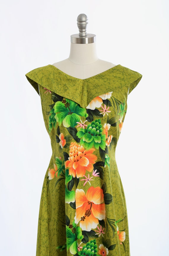 REEF Hawaiian maxi dress | Vintage 60s deadstock … - image 3
