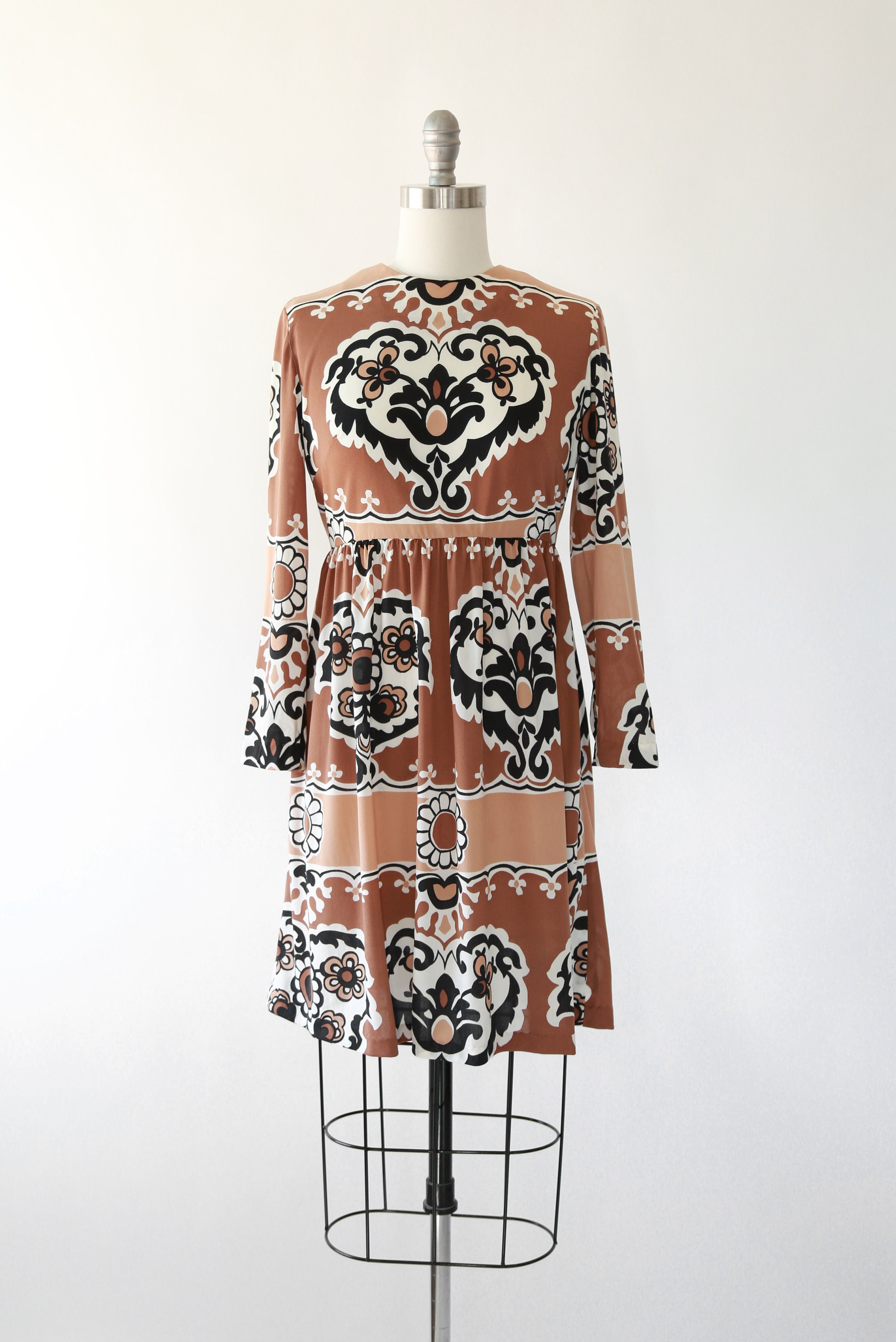 60s Heart Dress | Vintage 60s Floral Heart Mini Dress - Etsy