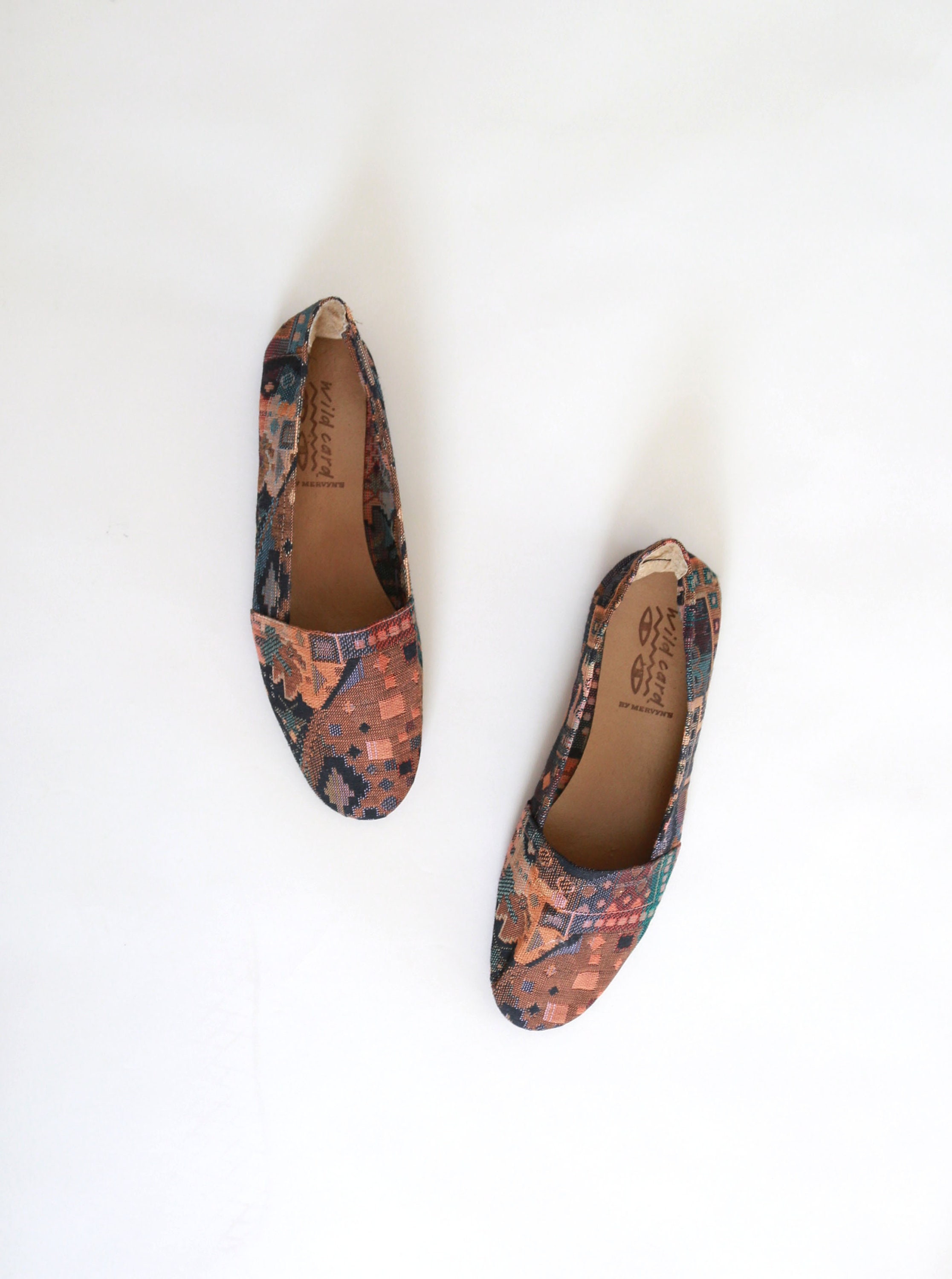 fashion vintage woven flat slippers