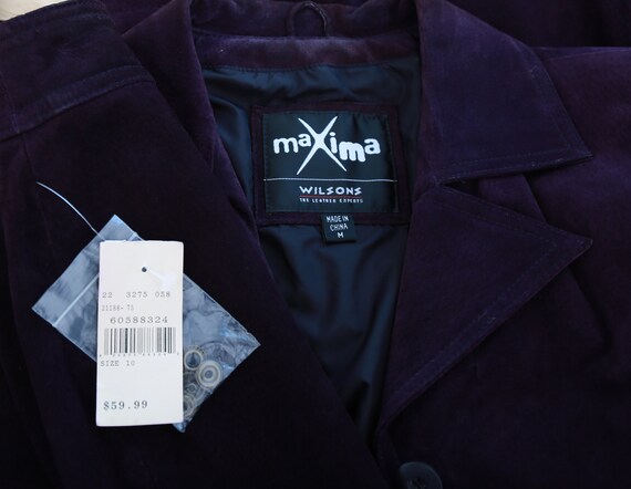 90s Wilsons purple leather suit | Vintage 1990s W… - image 3
