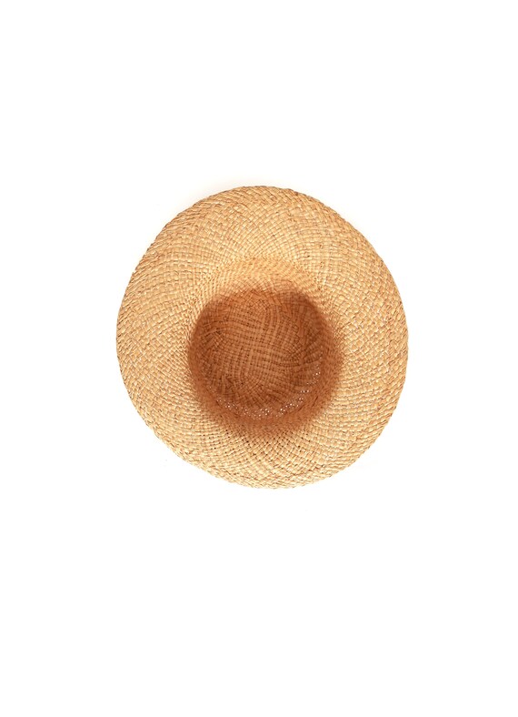 90s natural straw sun hat - Gem display picture 1