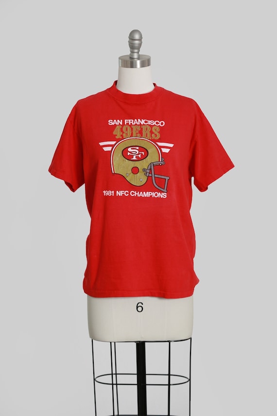 80s San Francisco 49ers NFC champions T-shirt