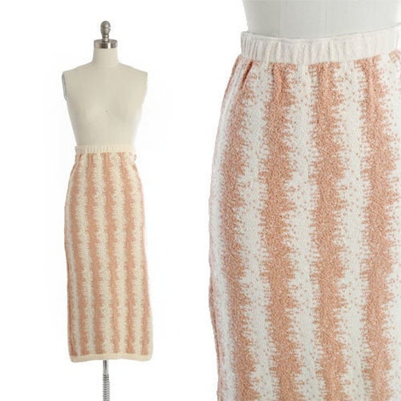 BABO Knit pencil skirt | Vintage 90s abstract knit