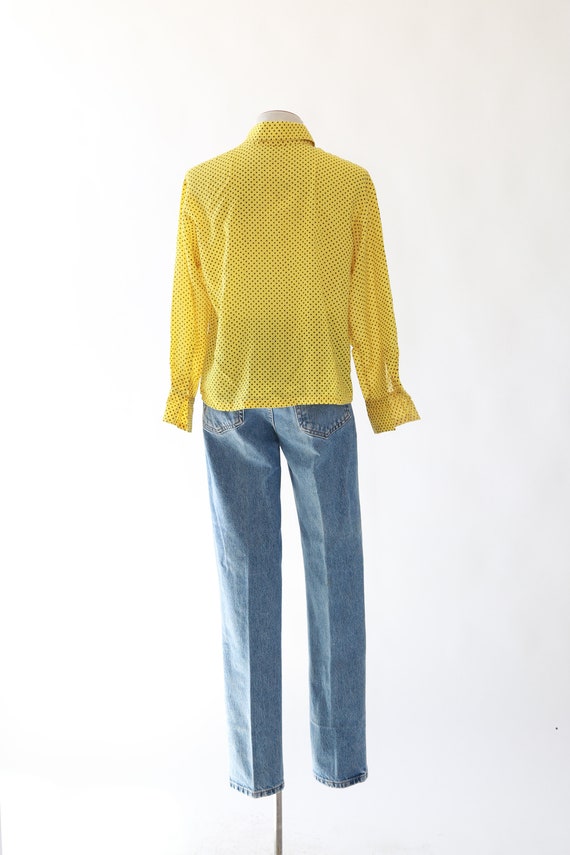 Vintage 60s yellow cropped top - image 6