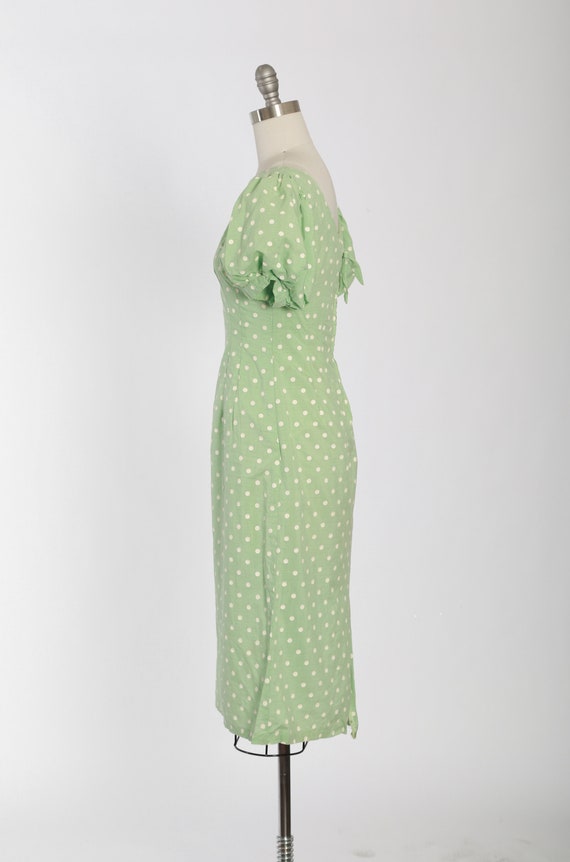 40s puff sleeve dress | Vintage 1940s polka dot m… - image 6