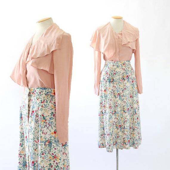 Blush Pink silk blouse