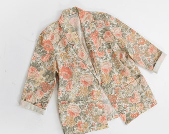 Vintage 90s oversized floral blazer