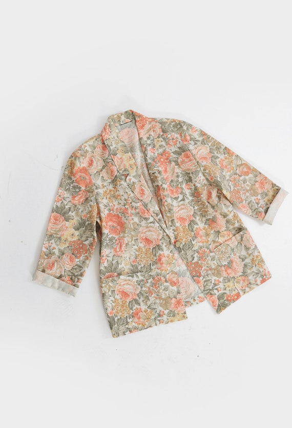 Vintage 90s oversized floral blazer