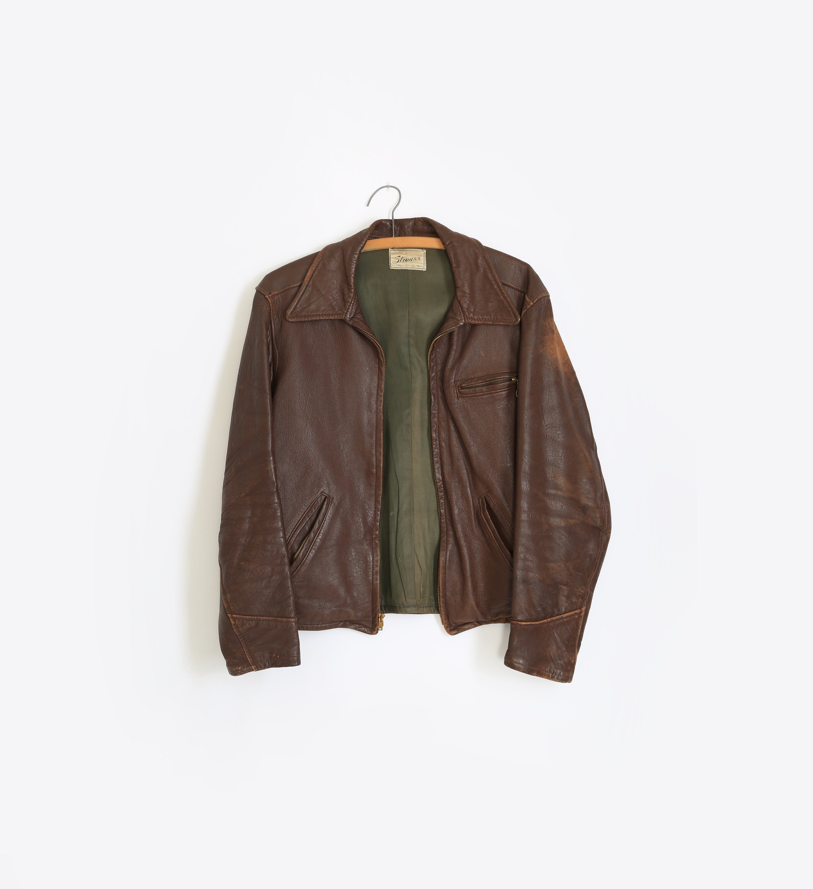 1930s Leather Jacket - Etsy
