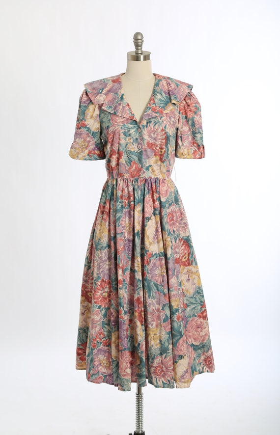 Carol Anderson floral dress | Vintage 90s pale fl… - image 4