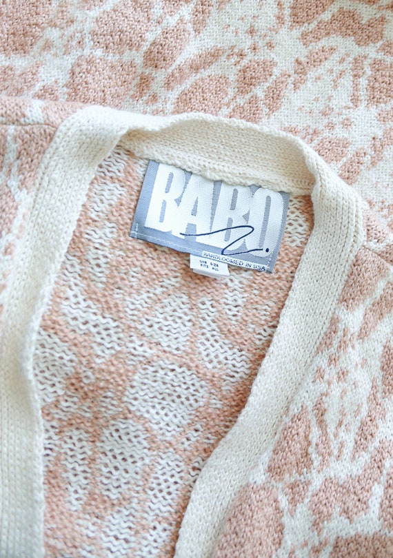 BABO Knit duster | Vintage 90s abstract knit cott… - image 2