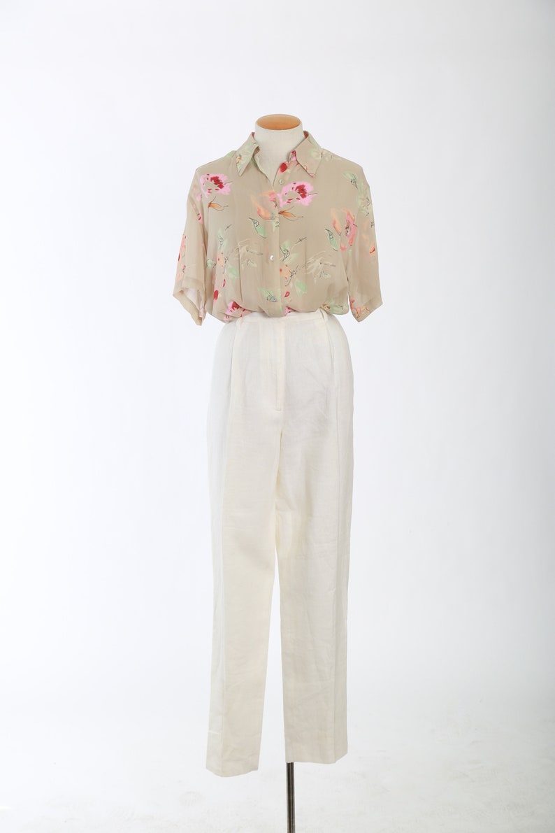 Vintage Laura Ashley linen pants image 2