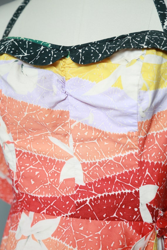 レインボーハワイアンドレス | ヴィンテージ 50 年代ハワイアンサロン