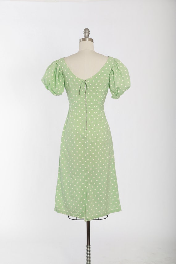 40s puff sleeve dress | Vintage 1940s polka dot m… - image 7