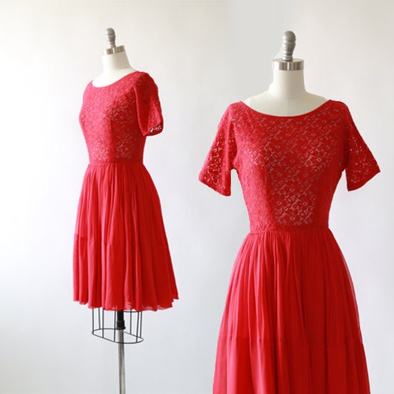 McKettrick crochet dress | Vintage 50s crochet fl