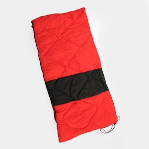 Saco de dormir polar vintage L.L. bean vermelho + preto