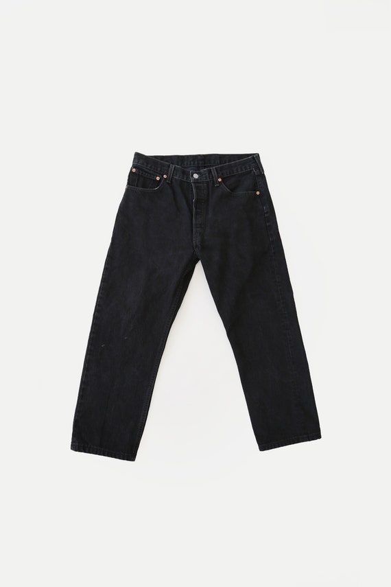 501 Levi's | Vintage 80s 501 Levis black denim re… - image 2