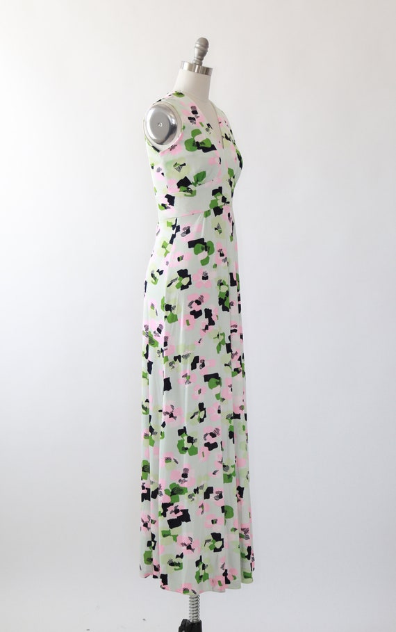Vintage 70s abstract maxi dress - image 5