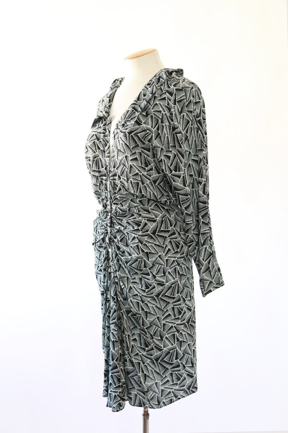 NICOLE MILLER abstract dress | Vintage 90s dolman… - image 7