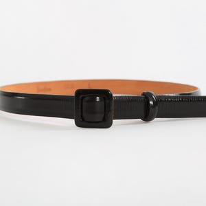 Vintage Neiman Marcus black Italian leather belt Sz. L
