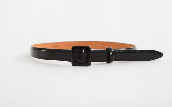 Buy Vintage Neiman Marcus Black Italian Leather Belt Sz. L  display picture 3