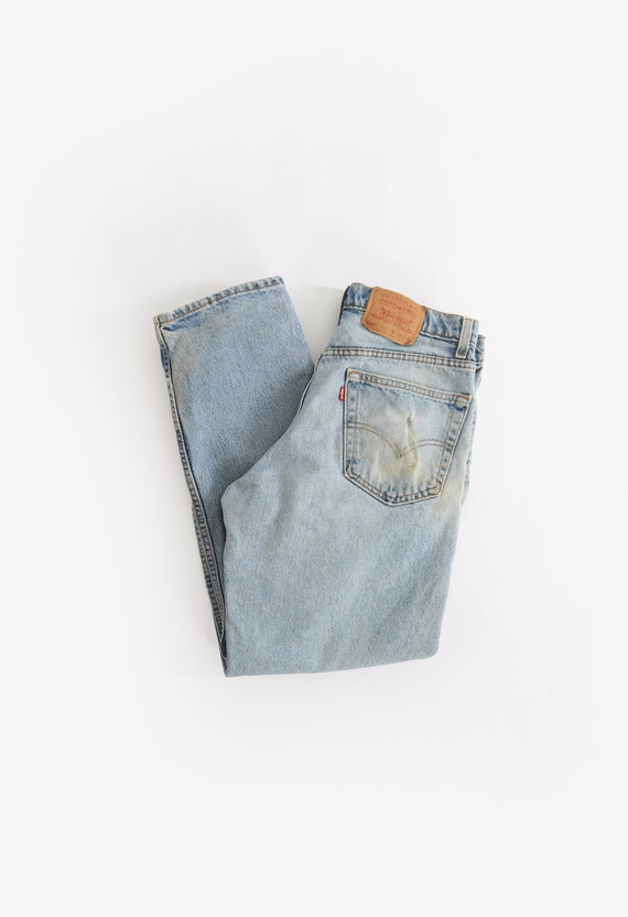 Buy 550 Levis Vintage 90s Light Wash 550 Levis Relaxed Fit Blue  