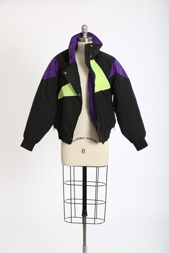 White Stag Skiwear puffer | Vintage 90s neon ski … - image 3