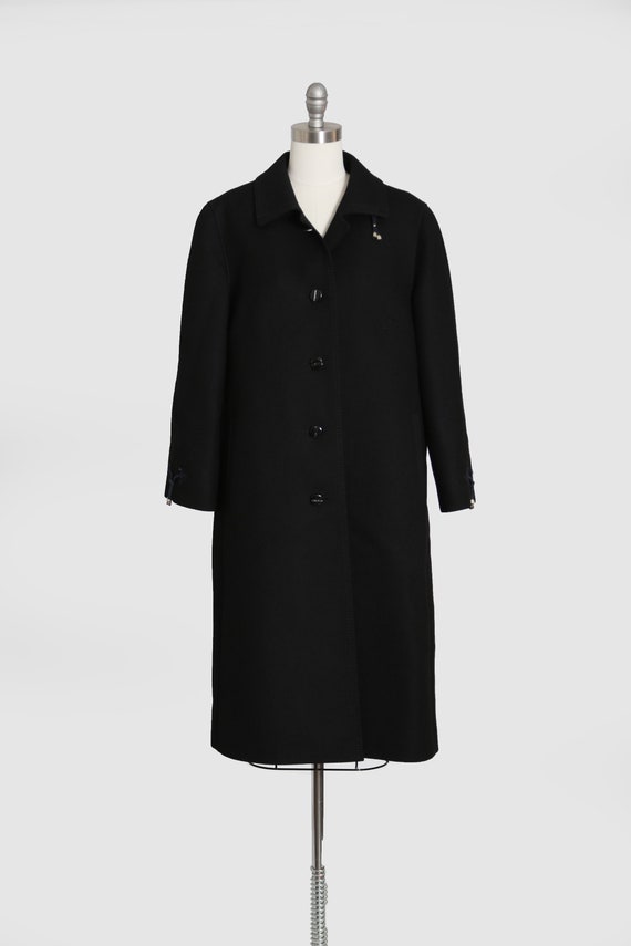 90s black wool coat  | Vintage 1990s Modell nauti… - image 3