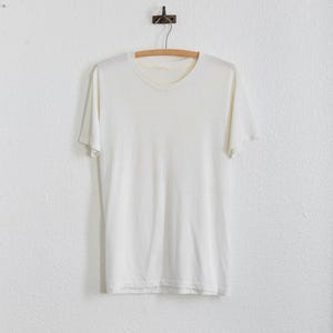 Vintage 50s paper thin white T - Shirt
