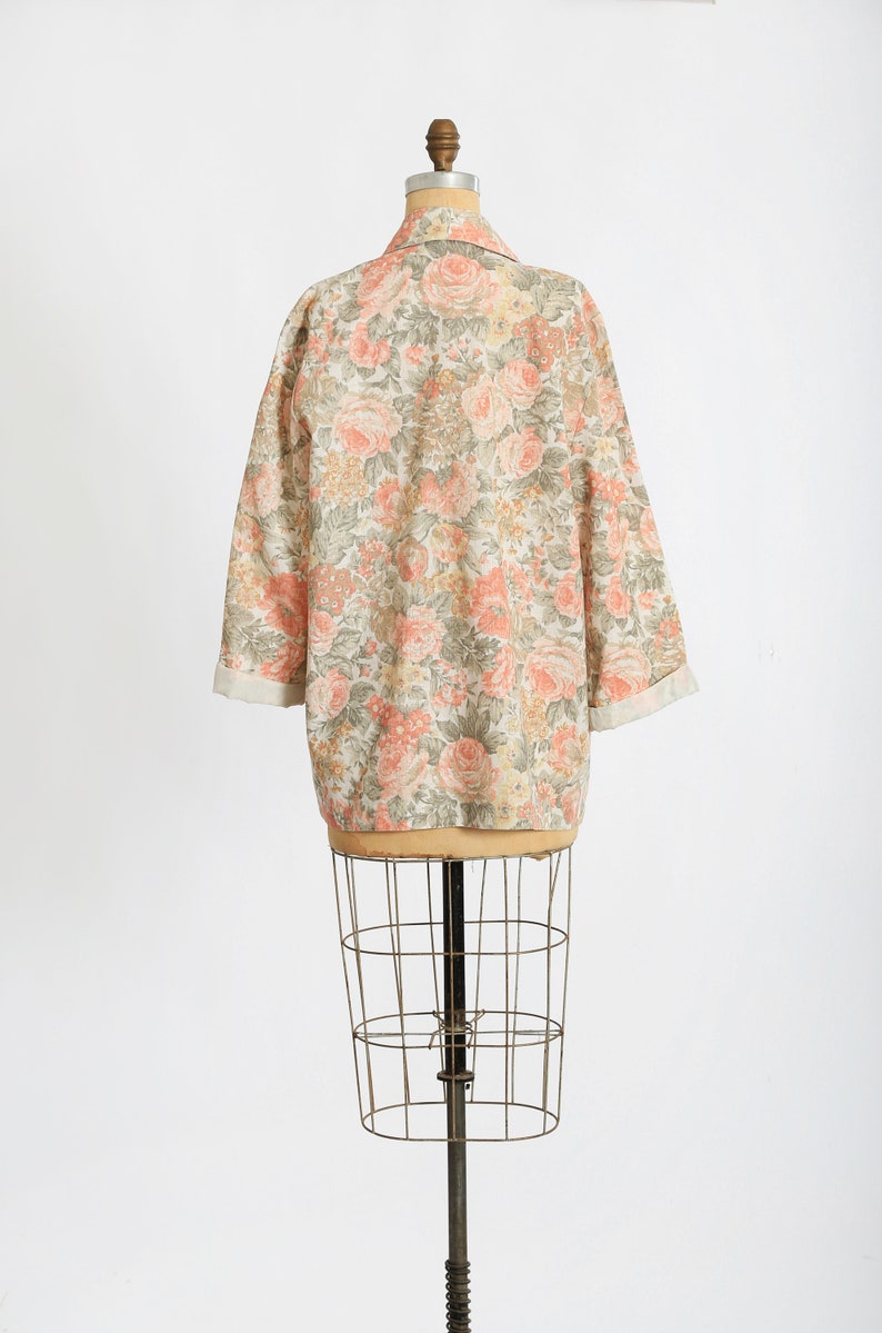 Vintage 90s oversized floral blazer image 6