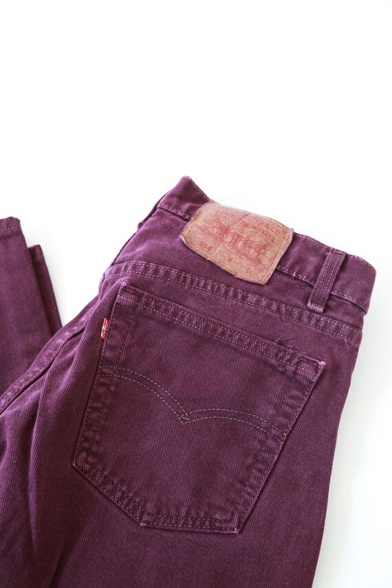 Purple Levis | Vintage 554 purple Levis straight … - image 3