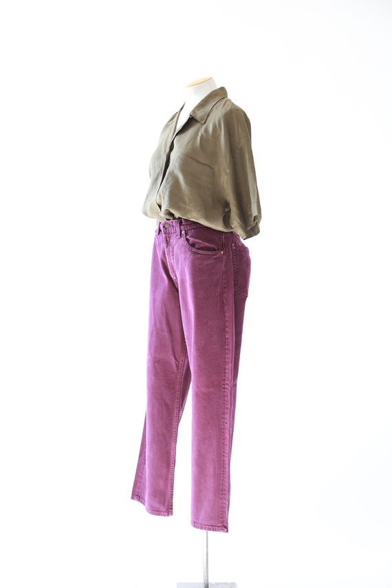 Purple Levis | Vintage 554 purple Levis straight … - image 8