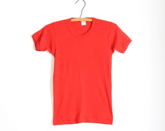 Vintage 60s red 50/50 blend T - Shirt