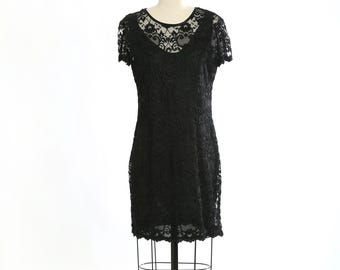 Y2K Black Lace Mini Dress | All That Jazz Lace Dress - Etsy