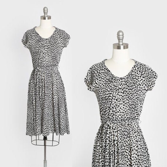 Lady Carol dress | Vintage 70s Leopard print mini