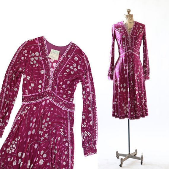 Emilio Pucci silk dress | Vintage RARE 60s Emilio