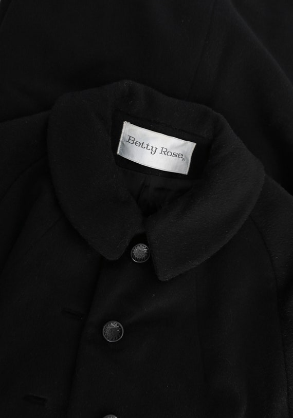 Black mohair coat hotsell