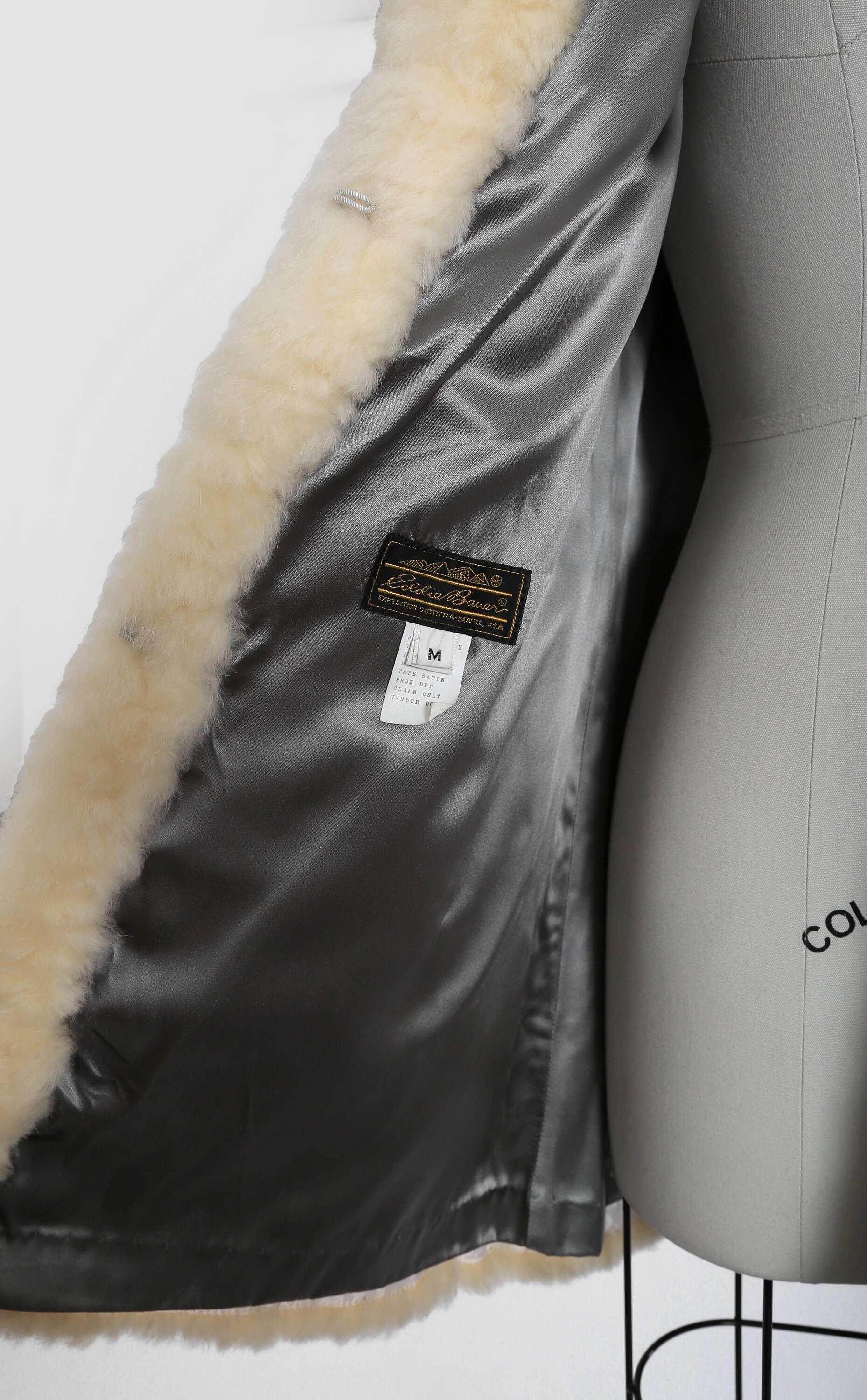 Vintage Eddie Bauer Sheepskin Sherpa Shearling Coat Etsy UK