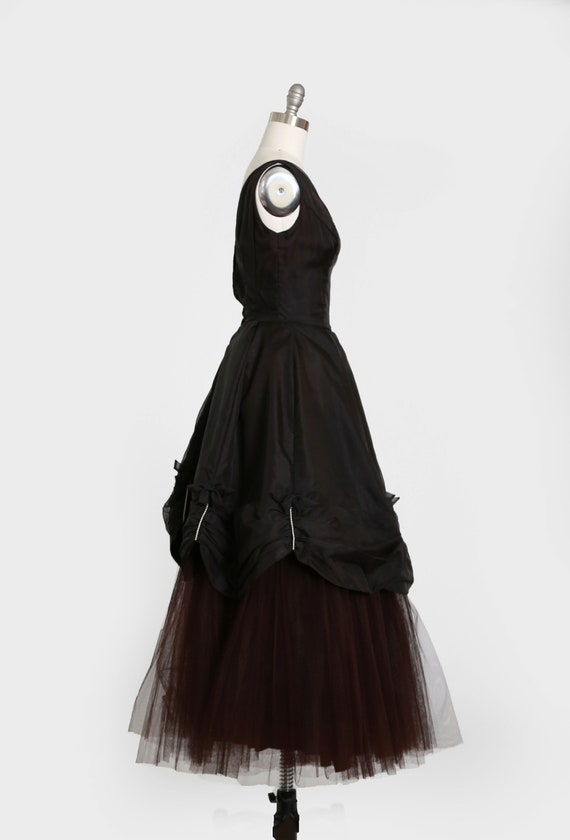 Emma Domb gown | Vintage 50s Emma Domb black bead… - image 6