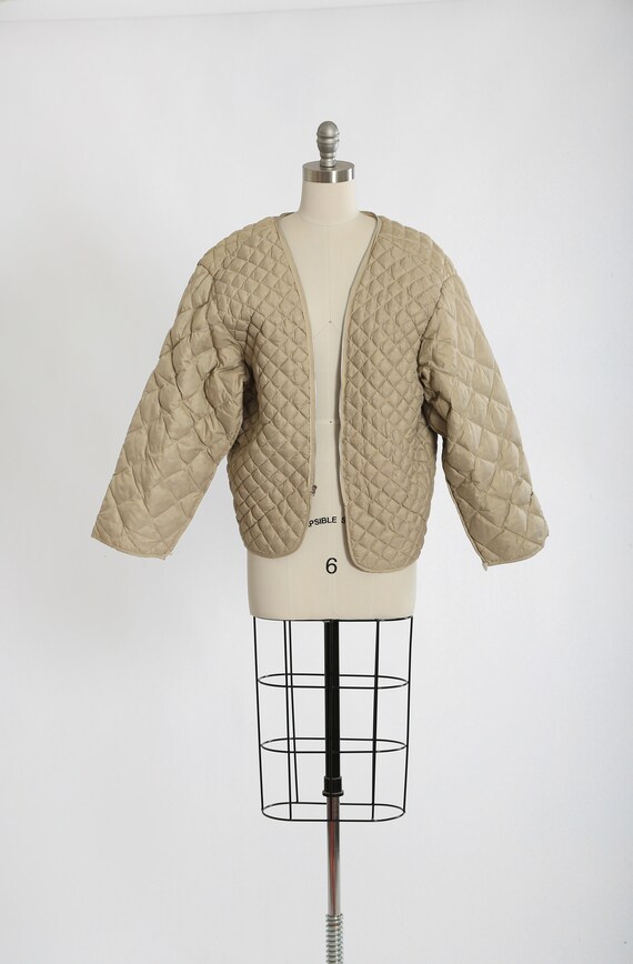 Quilted down filled liner jacket View 2