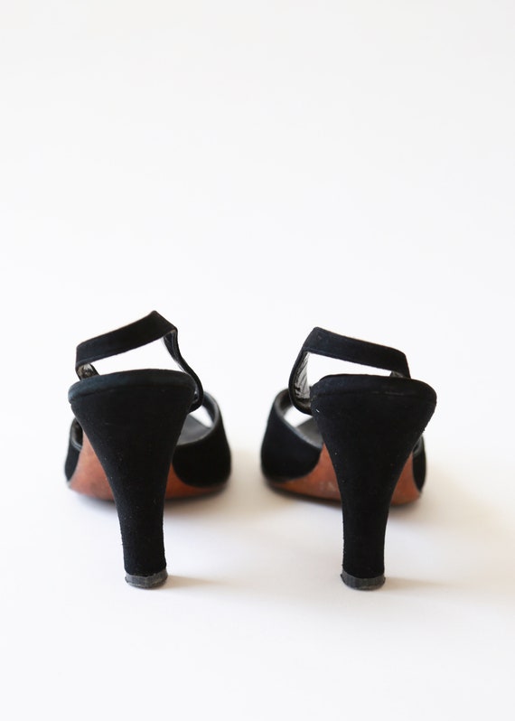 Countess 1950s jeweled heels | Vintage 50s black … - image 7