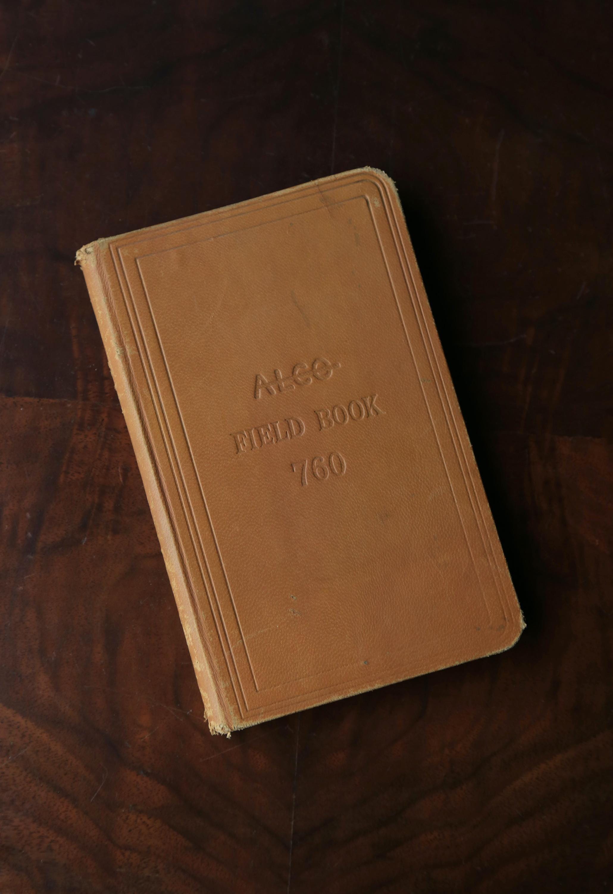 Antique 1900s ALCO 760 Mining Leather Bound Field Book Notebook - Etsy