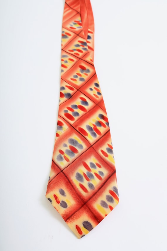 Vintage 1940s watercolor Men's tie