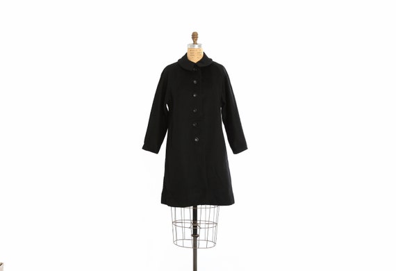 Betty Rose mohair coat | Vintage 50s black mohair… - image 1